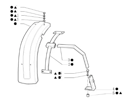 9968886 - Передний брызговик