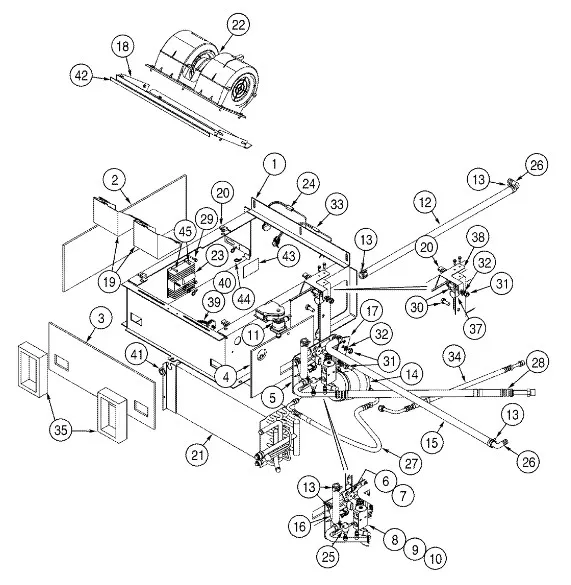 377560A1 - Радиаториспаритель конд. комб. Case 2366/88, 6130/40